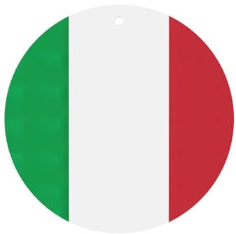 Italien-Flaggen-Druck, Lufterfrischer, Auto-Duft, zum Aufhängen, Lufterfrischer, Blatt mit Seil, für Auto und Zuhause, 10 Stück
