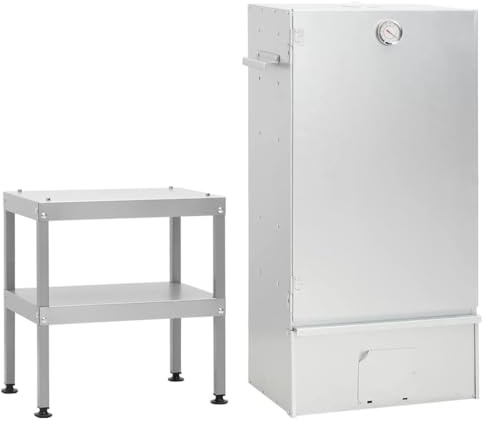 Fumoir, Armoire à Fumage Fumoir à Froid à barbecue avec table acier galvanisé