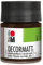 MARABU Flacon Verre 50 ml Peinture acrylique Decormatt Marron foncé