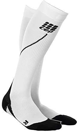 CEP Damen Strumpf Progressive+ Run Socks 2.0, White/Black, Gr.IV