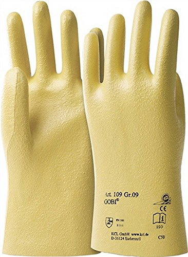 Handschuhe Gobi 109 Gr.10 Nitril Baumwolltrikot KCL gelb, 10 Paar