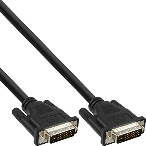 InLine 17791A DVI-I Kabel, digital/analog, 24+5 Stecker / Stecker, Dual Link, ohne Ferrite, 1,8m