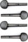 Wittner 270111MO4, Set mit 4 Violin Feinstimmwirbeln, für 4/4-3/4 Violine, Ø 8,6/1:30, schwarz, 4er Pack, Made in Germany