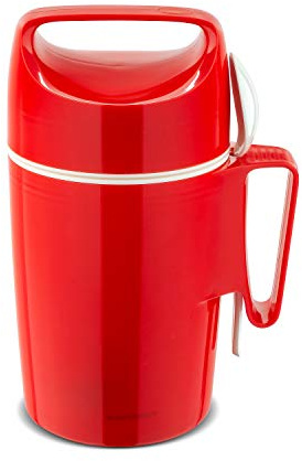 ROTPUNKT Speisegefäß 850 DIRK 0,85 l | BPA frei | Glaseinsatz | hochwertig | crazy red