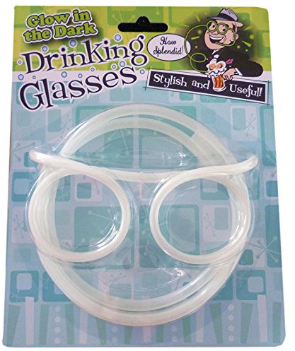 Diabolical Gifts Glow In The Dark Drinking Straw Glasses