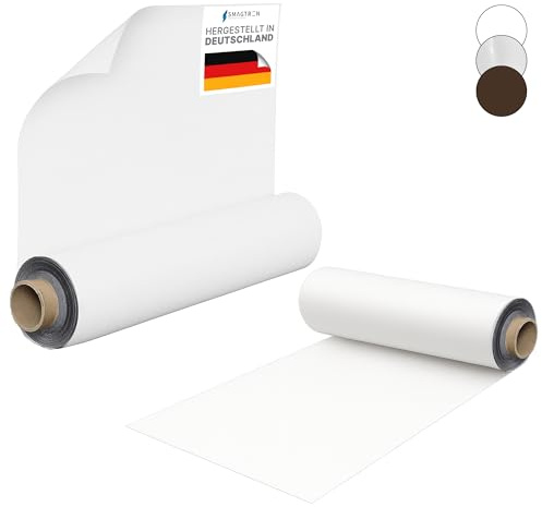 Magnetfolie Weiß Matt 1000mm x 500mm x 0,9mm Top Qualität  Anisotrop