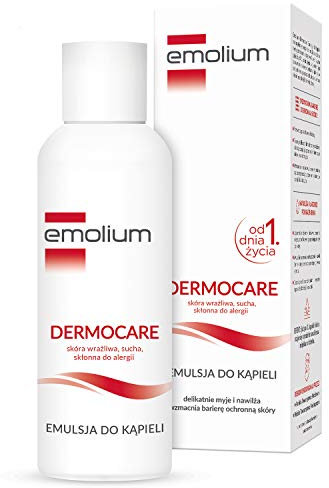 Emolium Bath Emulsion Sec, Atopique, Peau Très Sensible Bébé Et Adulte 400ml Sans Parabens, Sans Artificiels Hypoallergénique