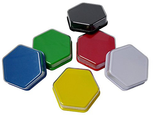 Talking Products, Talking Tiles Diktiergeräte, Kommunikations-Sound-Tasten. Packung mit 6 Farben, 80 Sekunden Aufnahme. Lernressourcen für pädagogisches Klassenzimmer, Antwort-Summer für Spielshows.