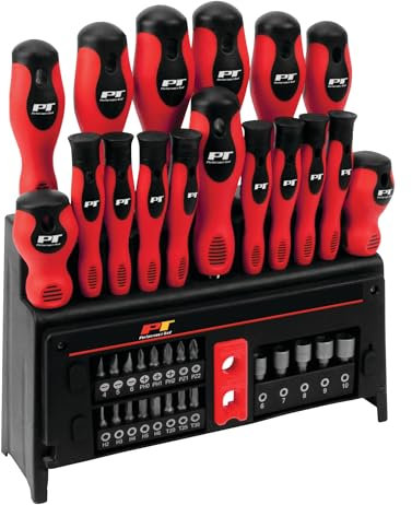 PERFORMANCE TOOL - Set di cacciaviti 39pc w/Rack (W1727), Utensili manuali - Set di cacciaviti