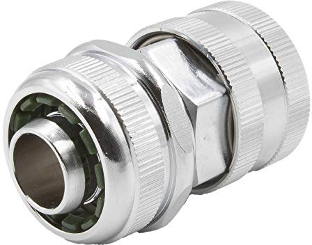 SpiceFlow Schnellverbinder f. 3/4 Schläuche [ohne Wasserstop] Chrom/Messing 3/4 Profi Gardena kompatibel