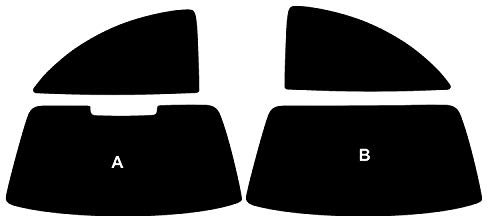 PSSC Pre Cut Rear Car Window Films for Vauxhall Corsa 3 Door Hatchback 2000-2006 20% Dark Tint