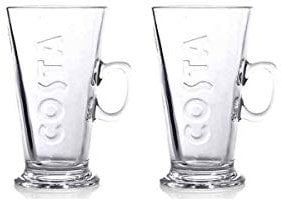Costa V Design Glasses 2 Pack 285ml New