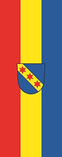 U24 Fahne Flagge Leipheim im Hochformat Premiumqualität 80 x 200 cm