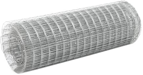 vidaXL Maschendraht Verzinkter Stahl 10x0,5m Gartenzaun Gitterzaun Wildzaun