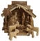 Bethlehem Gifts TM Olivenholz Weihnachten aus Jerusalem (11,4 cm Krippe)