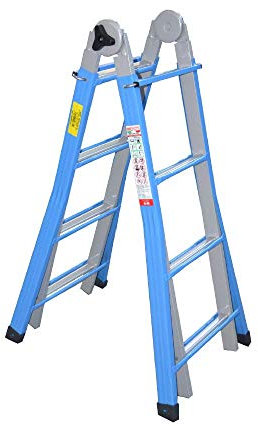 MARCHETTI METALLIKA 44 scala telescopica trasformabile 8+8 in acciaio 3,90 m
