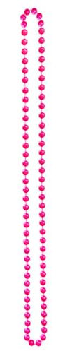 Lizzy 120cm Long Pearl Bead Necklace Rope Chain Vintage Wedding Bridal Costume | 1920's Accessories Flapper Costume (Pink)