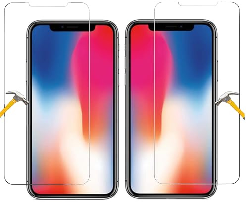 ino 2x Schutzglas kompatibel mit iPhone X iPhone XS iPhone 11pro Panzerglas Harte Schutzfolie Displayschutzglas Schutz Glasfolie 9H Härte Displayglas Displayfolie