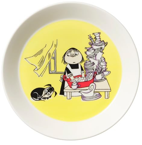 Arabia 1052348 MOOMIN PLATE Teller, Porzellan, Gelb, 19 cm