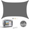 YISSVIC Voile d'ombrage Rectangulaire Anti UV pour Jardin et Terrasse (3x4, Gris)