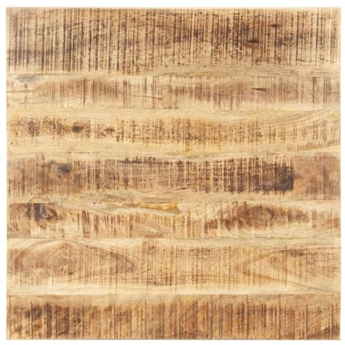 vidaXL Tischplatte Massivholz Mango 25-27 mm 80x80 cm