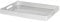 Argon Tableware 34.5 x 30cm Serving Tray with Handles - Silver - Rectangular Tray Metallic Decorative Breakfast Dish Melamine Food Tray for Eating, Snacks, Drinks, Food Serving