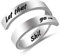 Grabado de Anillos de Acero Inoxidable,Aanillos Inspiradores,Kucheed Joyería,Anillo Ajustable con Palabras de Aliento,Regalos de Graduación de Cumpleaños de Aliento para Hombres,Mujeres,Niños,Niñas