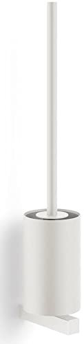 Zack Toilet brush, White wall mount, Stainless Steel