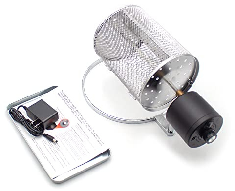 Toplionace Tostador de Café Eléctrico de 110V-240V, Máquina para Asar Granos de Café de Acero Inoxidable, Palomitas de Maíz, Nueces, Granos, Frijoles, Rotación para Hornear, Capacidad de 600g