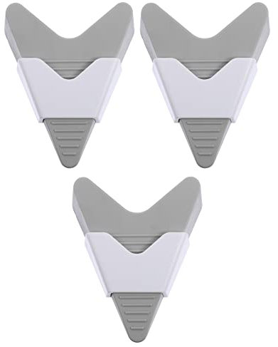 ULTECHNOVO 3 Stück - Klemmtürkarte Gummi-türstopper Für Den Boden Nicht Geräuschlos Geräuscharm Sicher Für Kinder