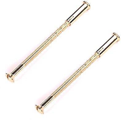 cyclingcolors 2x vis relieuse M4 longueur sécable 35 à 65mm idéal assemblage raccord porte meuble maison, laitonné