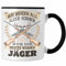 Trendation - Jäger Tasse Geschenk Spruch Bester Jäger Jagd (Schwarz)