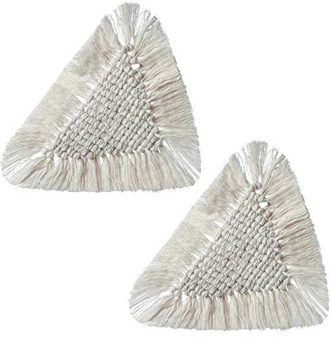 2 tovagliette in macramè per tavolo da pranzo, tovagliette in cotone intrecciato, per matrimoni, cene e decorazioni per la casa