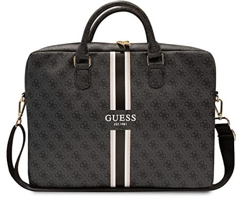 GUESS Unisex 4 G of Printed Strips Tasche, Schwarz
