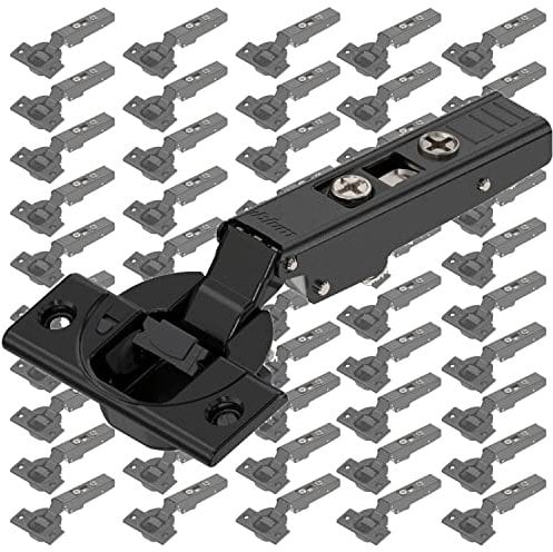 Blum Scharnier Clip Top Blumotion 110° mit Feder, Topfscharnier zum Schrauben, Eckanschlag, Onyx-schwarz 50 Stück