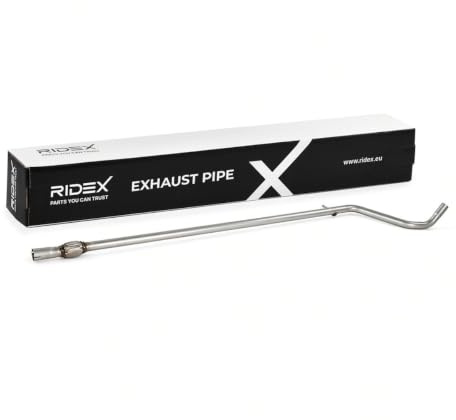 RIDEX 17E0012 Abgasrohr ohne Anbauteile Auspuffrohr 2110mm, Kompatibel mit FIAT PANDA 169 500 312 500 C 312 PANDA Van 169, FORD KA RU8