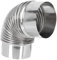 OSALADI Stainless Steel Elbow Flue for Wood Stove High Temperature Resistant Chimney for Efficient Ventilation Easy to Install and Replace