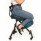 BLACK POINT Ergonomischer Kniestuhl O'KNEEL für Zuhause und Büro (Enthalten ist EIN dunkeltürkiser Leinenbezug) bürostuhl ergonomisch