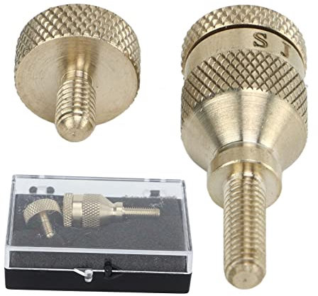 2 Stück Saxophon Metall Schraube, 4mm Sax Schraube, C801 Gebogener Hals Sax Befestigende Schrauben Musikinstrumentenzubehör, Instrumentalteil Halsschraube Ersatzteile für Holzblasinstrumente