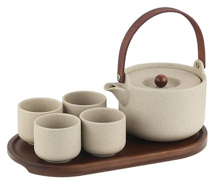 Jarras Taza de Agua fría de cerámica, Tetera, separación de té, Tetera Grande, Juego de té for la Salud de la Oficina en el hogar Jarra de Vidrio