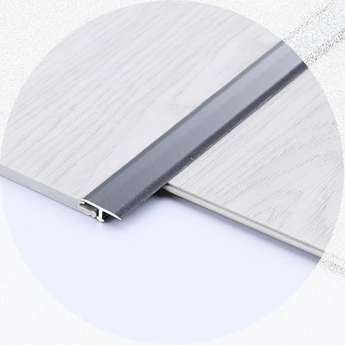 Metal T Molding Thresholds Transition Strip 14mm Wide, Door Thresholds Edge Trim, Floor Gap Covering Joining Strip, Doorway Bathroom Kitchen Trim Strip 36inch Lenght ( Color : Iron Grey , Size : 10pcs