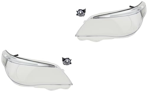 Johns, Scheinwerfer Satz Glas passend für BMW 5 E60 E61 07/2003-03/07 L f Xenon + Nebel