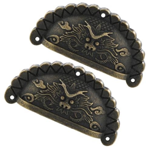 Gadpiparty 2stücke Antike Möbelgriffe Vintage Schubladengriffe Für Schränke Und Türgriffe Für Kleiderschränke Und Küchenschränke Retro Stil Finish Langlebig Und Ansprechend