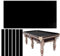 ZORZA 9ft Nylon-Billardtischdecke mit 6-teiligem Billardtuch-Filz-Streifen-Set für Indoor-Bar-Club-Billard,Schwarz