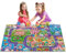 Oriate Kind Traum Matte Märchen Spielzeug Aktivität Spielmatte, Interaktive Eltern Kind Spielen Matte Stadt Auto Straße Matte, Kinder Pädagogische Spielzeug Zubehör Rollenspiel, 32 * 47in