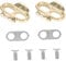 Milisten 1 Pair Pedal Clip-in Clips Kit Pedal Cleats Cleats Pedal Clip- in Clips Kit Cleats Pedal Mountain Biking Accessories Bikes Self-locking Pedal Cleat Whisk Mountain Bike
