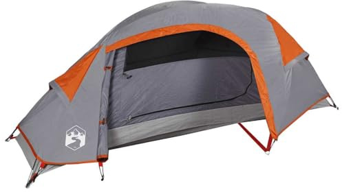 vidaXL Kuppel-Campingzelt 1 Person Orange Wasserdicht