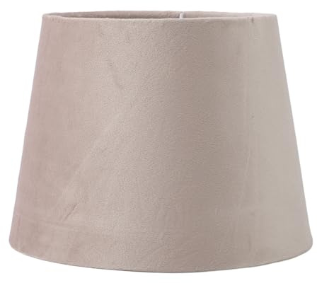 Tischlampenschirm, Clip Auf Glühbirne, E27 E14, Beigegelb | Ersatzschirm, Flusen, Tischleuchte Schreibtischlampe Wandleuchte Stehleuchte for Home Decor H16 x Ø21,5cm unten, Ø16,5cm Oben