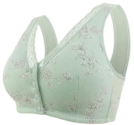 Generico Coppette in Silicone per Seno Coppe Silicone Seno Anello Sottile in Acciaio Senza Pizzo Confortevole Biancheria Intima Traspirante Reggiseno Femminile Reggiseno Bretelle (Green, E)