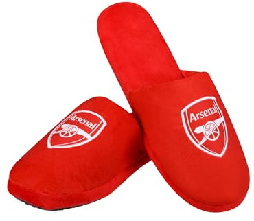 FOCO Officially Licensed Arsenal FC Men's Split Colour Football Slippers Medium Size 8-9